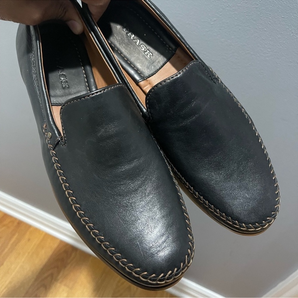 Trask Men's Black Leather Loafers Sz 11.5